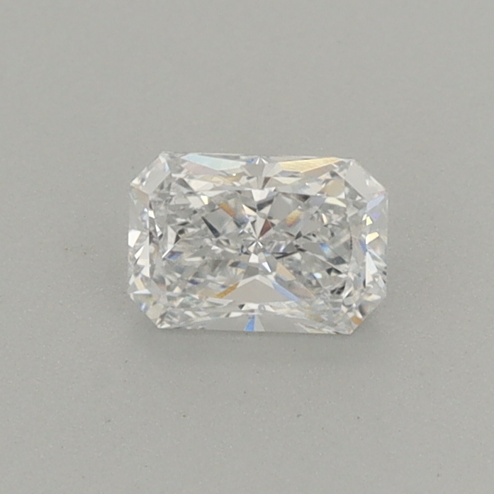 Actual 0.32 carat D Radiant lab-grown diamond