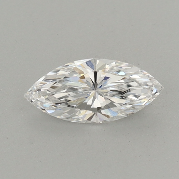 Actual 0.33 carat D Marquise lab-grown diamond