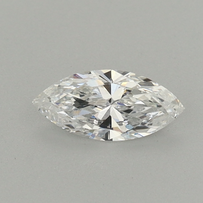 Actual 0.27 carat E Marquise lab-grown diamond